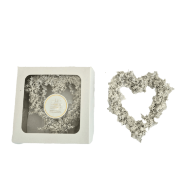 Slangbos Hearts  with Glitter (Box of 3) - White