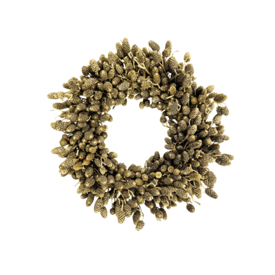 Dutch Alder Wreath - Gold