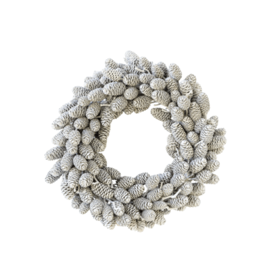 Dutch Alder Wreath - White
