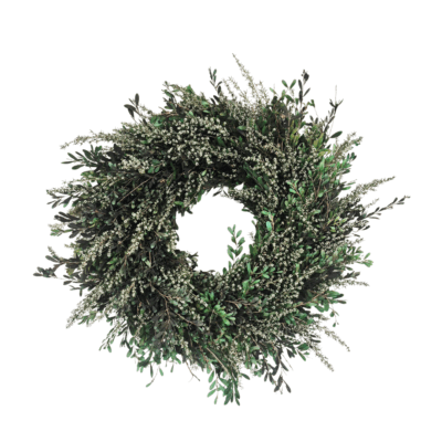 Cape Fynbos & Green Myrtle Wreath - Natural