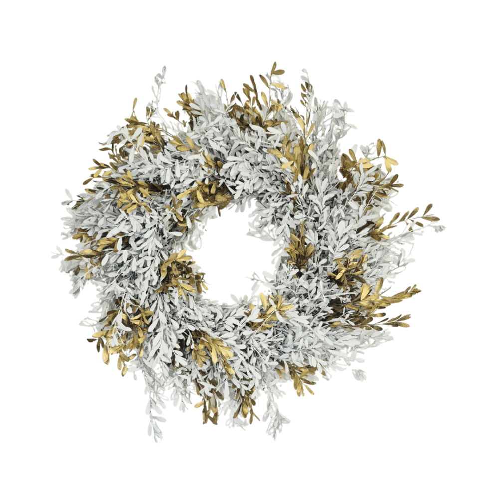 Myrtle Wreath - White & Gold