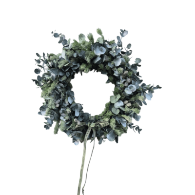 Mixed adenanthos / pennygum / cone wreath