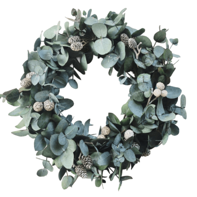 Pennygum/Cones Candle Wreath