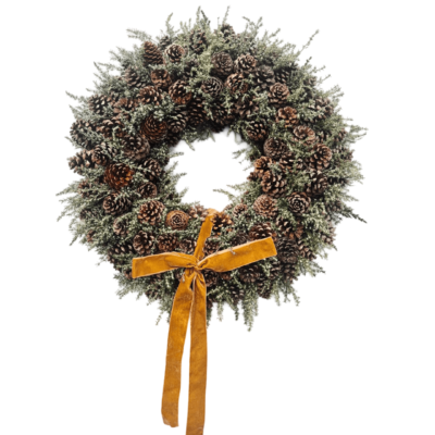 Pine cone wreath
