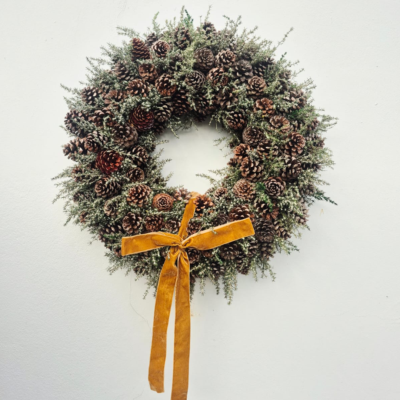 Pine cone wreath